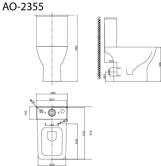 Унитаз Triton Astro AO-2355 белый купить,NaN