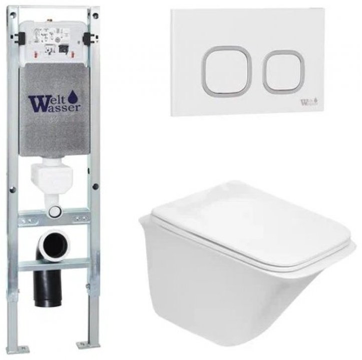 WeltWasser унитаз с инсталляцией ROTBACH 004 GL-WT, санфаянс купить,NaN