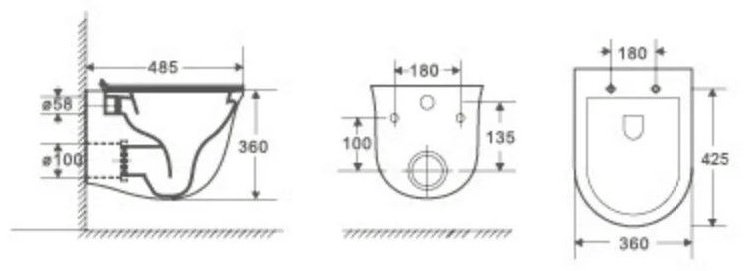 WeltWasser унитаз TELBACH 004 GL-WT, санфаянс купить,NaN