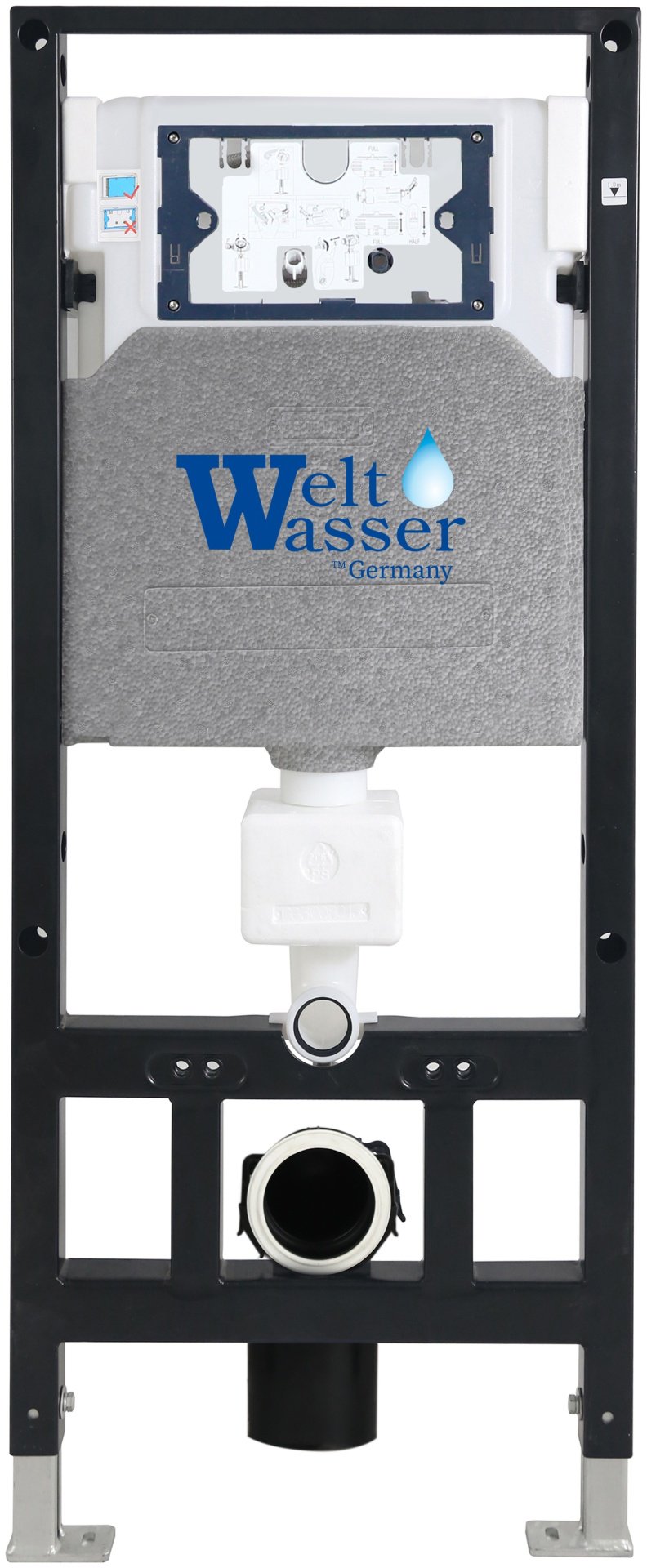 Унитаз WeltWasser Merzbach AM50666 с инсталляцией серый