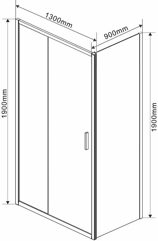 Душевое ограждение KABINKA.KZ двухстенное VSR-1G9013CLGM, 1300х1900 мм - ForteMarket Душевое ограждение KABINKA.KZ двухстенное VSR-1G9013CLGM, 1300х1900 мм купить,0