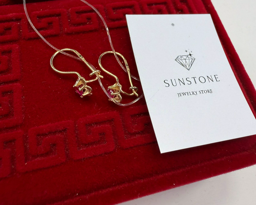 Серьги Sunstone S232 1гр золото 585