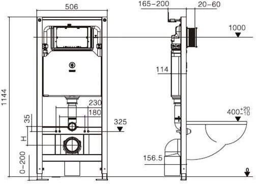 Унитаз WeltWasser Erlenbach 004 GL-WT с инсталляцией белый купить,286700