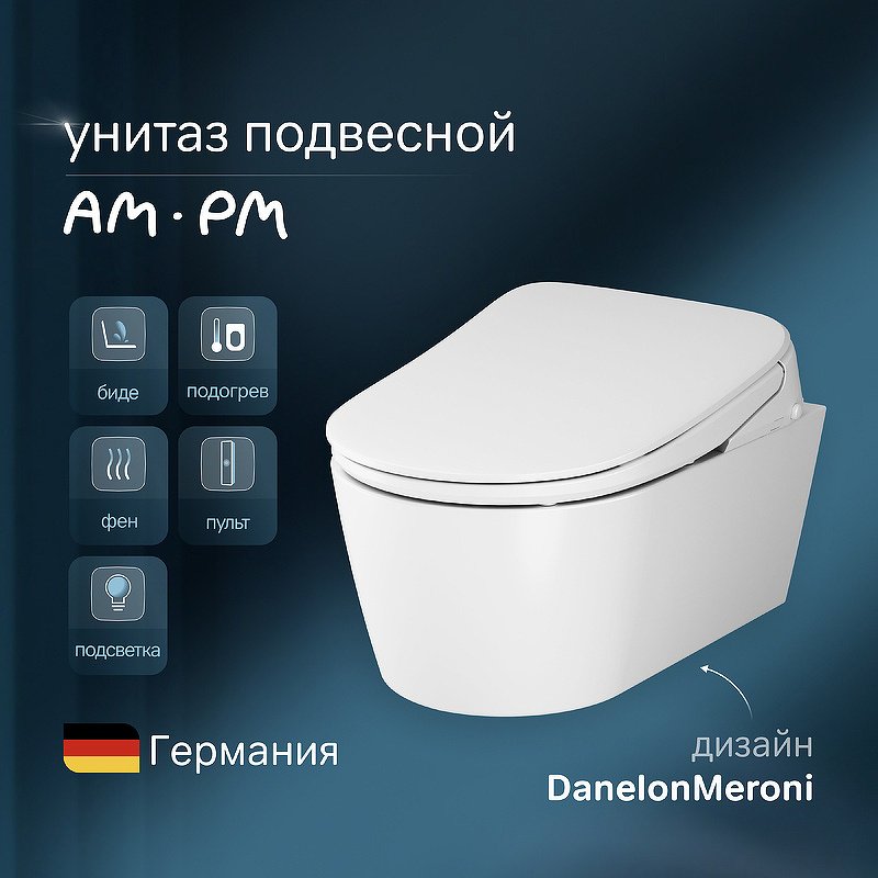 AM.PM унитаз C8F1702SC, санфарфор - ForteMarket AM.PM унитаз C8F1702SC, санфарфор купить,0