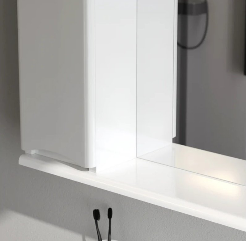 Шкаф зеркальный навесной KABINKA.KZ Like K0000039920, 65x15x75 см, белый