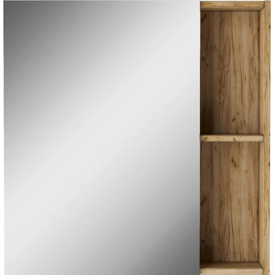 Шкаф зеркальный навесной KABINKA.KZ Craft 70 , 70x15.7x72.2 см, коричневый купить,NaN