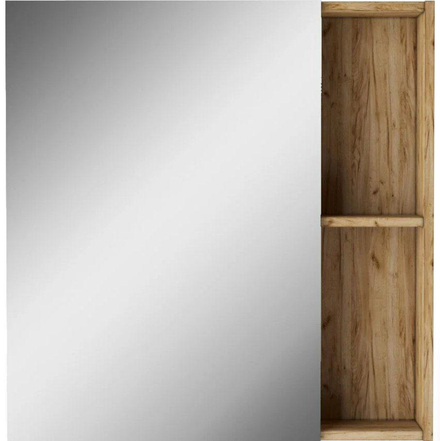 Шкаф зеркальный навесной KABINKA.KZ Craft 70 , 70x15.7x72.2 см, коричневый купить,NaN