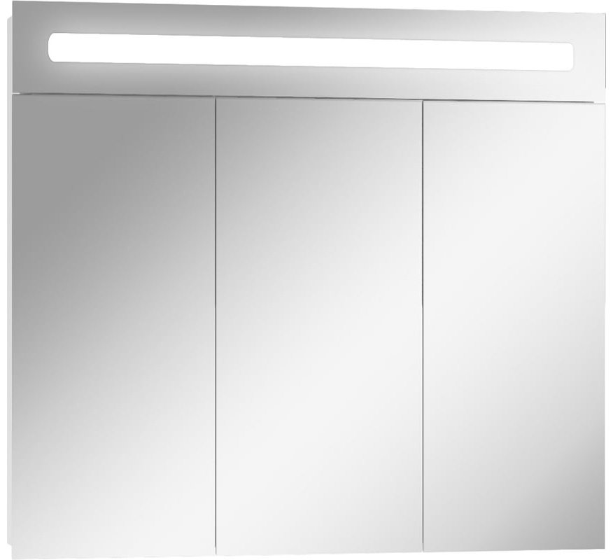Шкаф зеркальный навесной KABINKA.KZ DV8009HZ, 82.2x14.8x72 см, белый