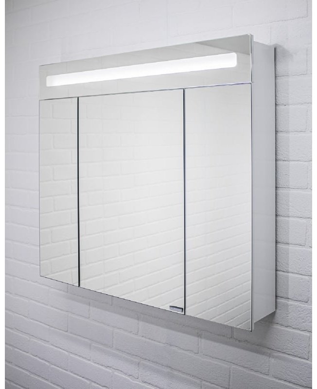 Шкаф зеркальный навесной KABINKA.KZ DV8009HZ, 82.2x14.8x72 см, белый