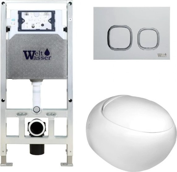 Унитаз WeltWasser Jeckenbach 004 GL-WT 506ST с инсталляцией белый купить,NaN
