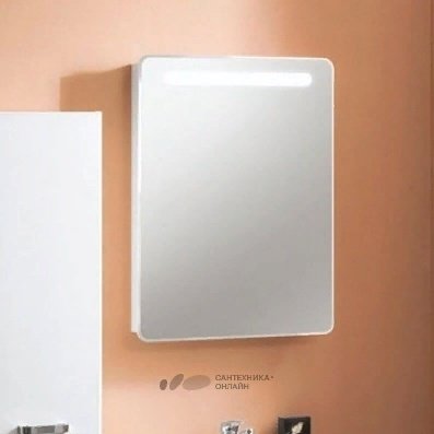 Шкаф зеркальный навесной Акватон Америна 60 левый, 60.6x14x81 см, белый