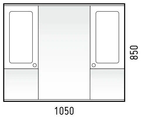 Шкаф навесной Corozo 105x17x81.5, Прованс 105С