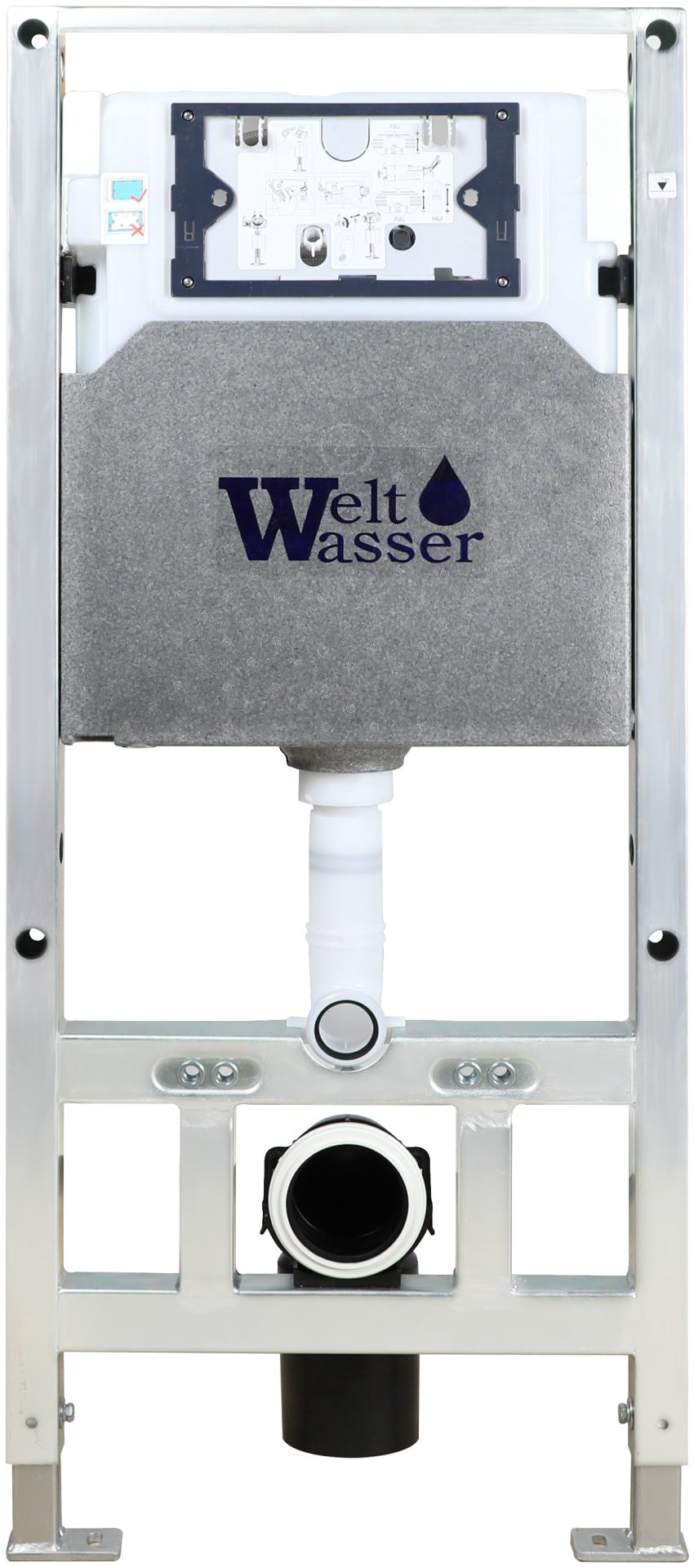 Унитаз WeltWasser Salzbach AS506ST33 с инсталляцией серый купить,375500