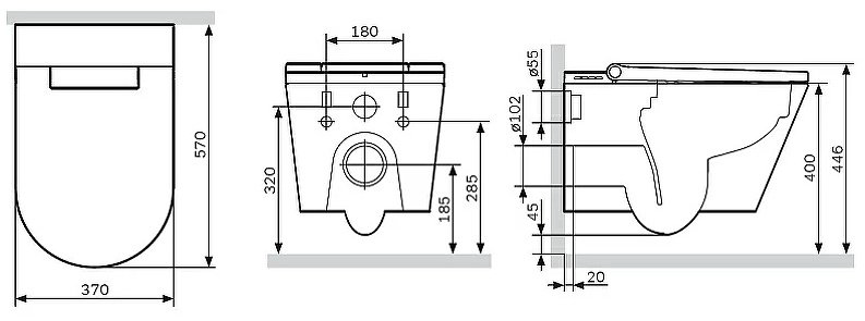 Унитаз AM.PM CCC501700SC белый купить,NaN