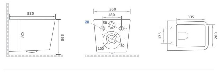 Унитаз Уклад Figura с инсталляцией белый купить,135100