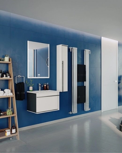 Шкаф навесной Roca Aneto, 23x52x120 см, белый