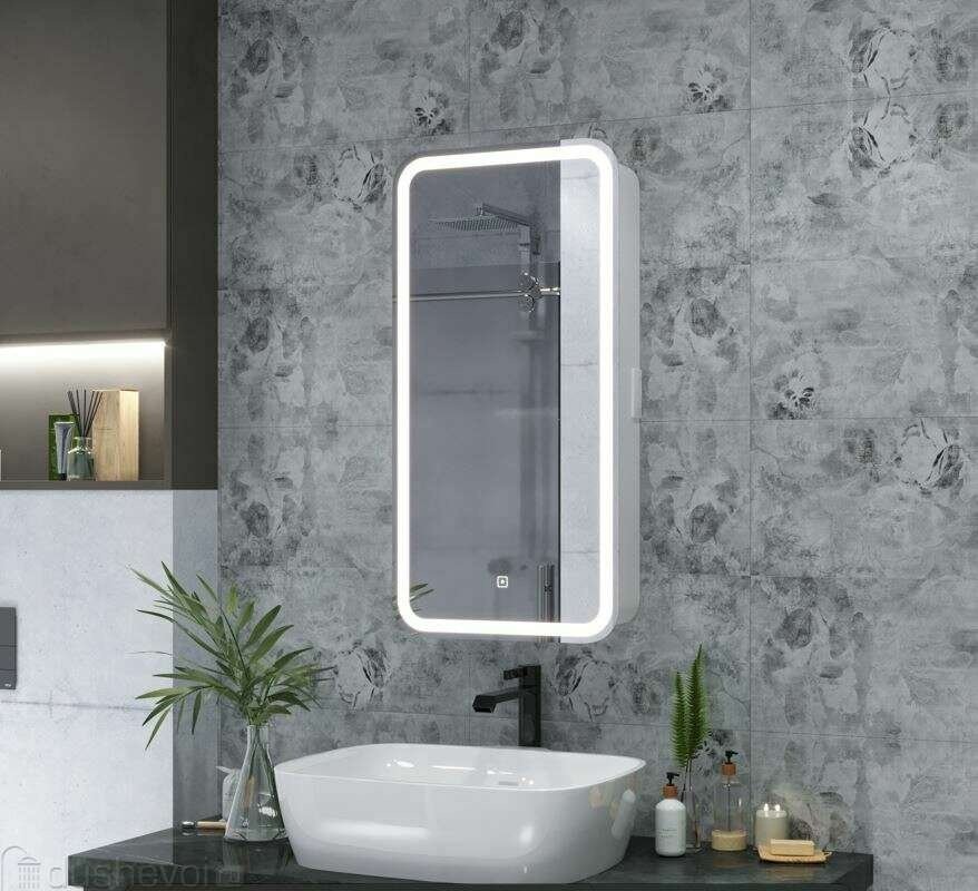 Шкаф навесной Taliente TA-CBled-EL4080R, 40x15x80 см, белый