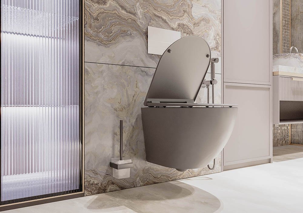 Унитаз Veconi VMO-48TGr серый