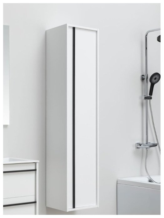 Шкаф навесной Aquanet Lino 35 253909 35x33x160см белый купить,NaN