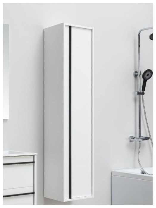 Шкаф навесной Aquanet Lino 35 253909 35x33x160см белый купить,NaN