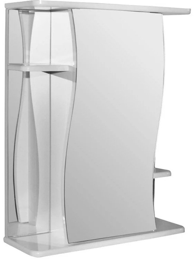 Шкаф зеркальный навесной Mixline K0000045143, 55x17x60 см, белый