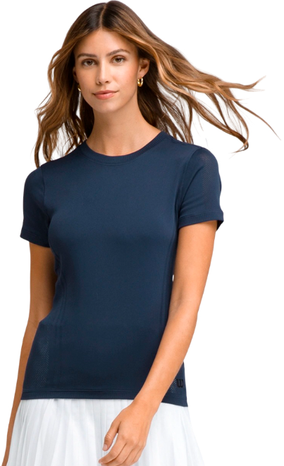 Футболка женская Wilson Pro Seamless Tee S WW00593511-DBC Classic Navy