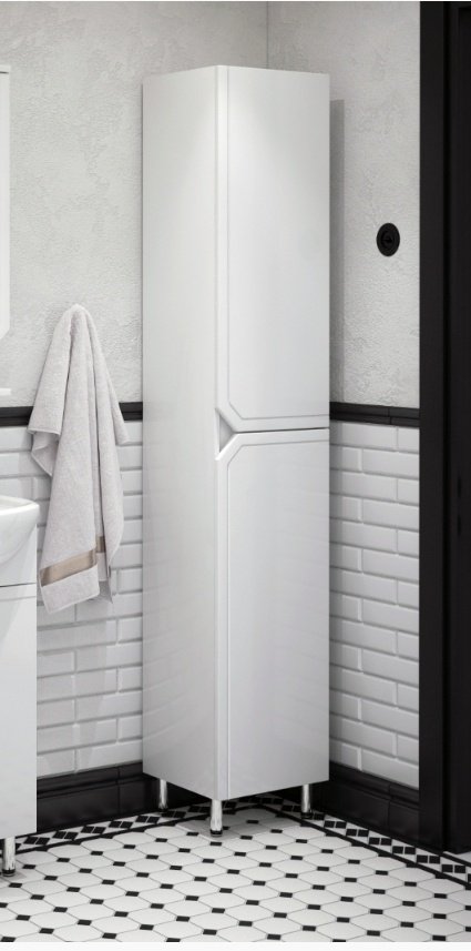 Шкаф-пенал Corozo Сириус 35 Cetus 35x29x187см белый купить,NaN