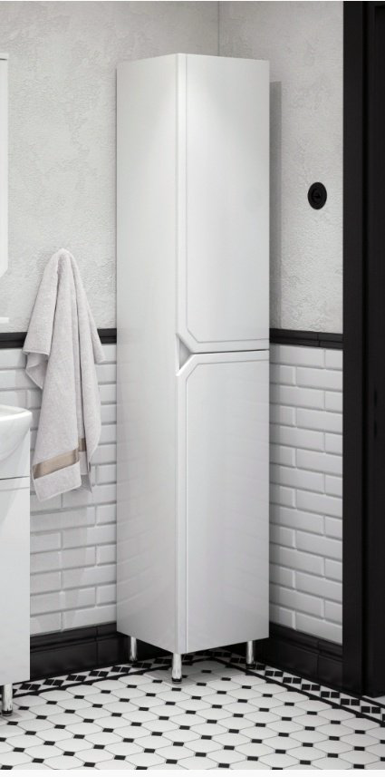 Шкаф-пенал Corozo Сириус 35 Cetus 35x29x187см белый купить,NaN