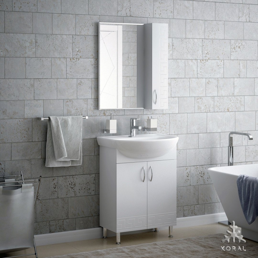 Шкаф навесной Corozo Олимп 50x15x70см белый купить,NaN
