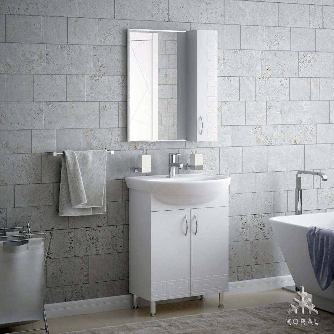 Шкаф навесной Corozo Олимп 50x15x70см белый купить,NaN