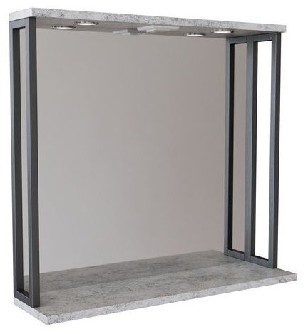 Шкаф навесной Mixline БРУКЛИН 80x15x70 см, серый