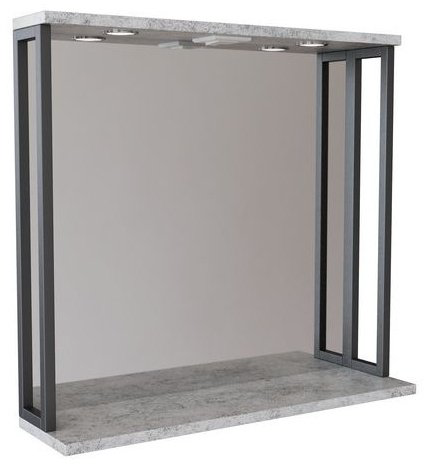 Шкаф навесной Mixline БРУКЛИН 80x15x70 см, серый купить,NaN
