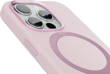 Чехол LEVELO для Apple iPhone 15 Pro Max розовый - ForteMarket Чехол LEVELO для Apple iPhone 15 Pro Max розовый купить,10070