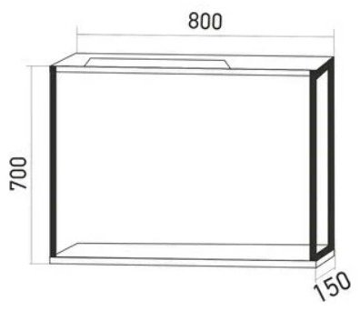 Mixline K0000074943, 80x15x70 см, бежевый