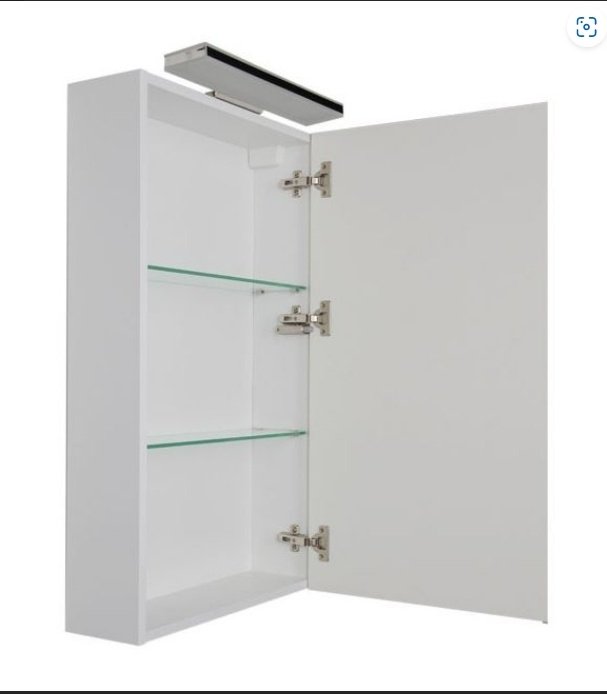 Шкаф навесной Aquanet Орлеан 50 183075, 50x16x85 см, белый