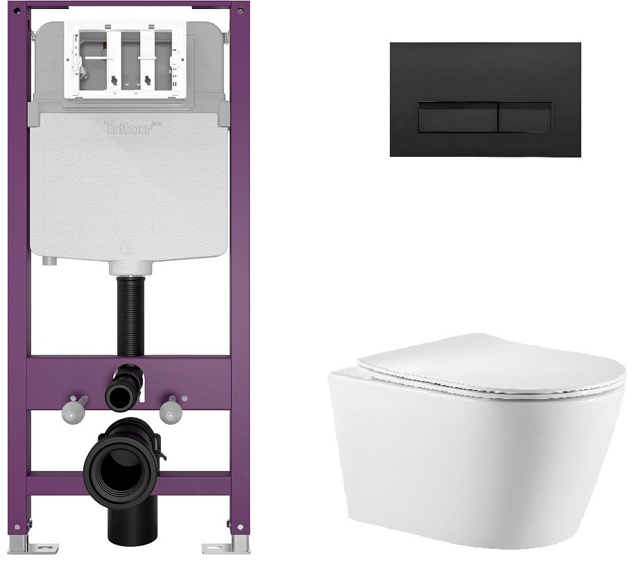 Triton унитаз с инсталляцией Verso VO-0832 , санфарфор