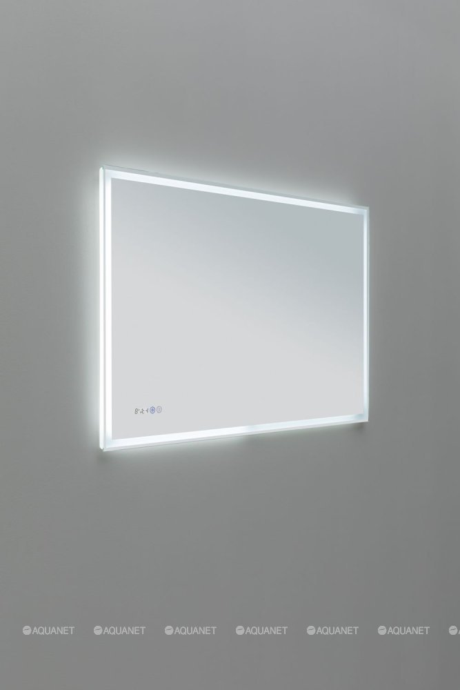 Зеркало навесное Aquanet Оптима, 120x2x75 см, белый