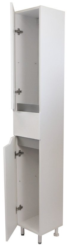 Шкаф напольный KABINKA.KZ Анталия 300, 30x31x188 см, белый, серый