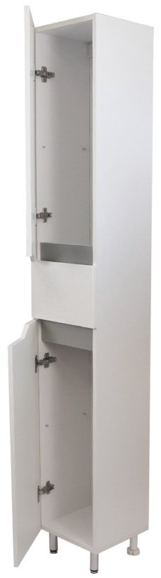 Шкаф напольный KABINKA.KZ Анталия 300, 30x31x188 см, белый, серый купить,NaN