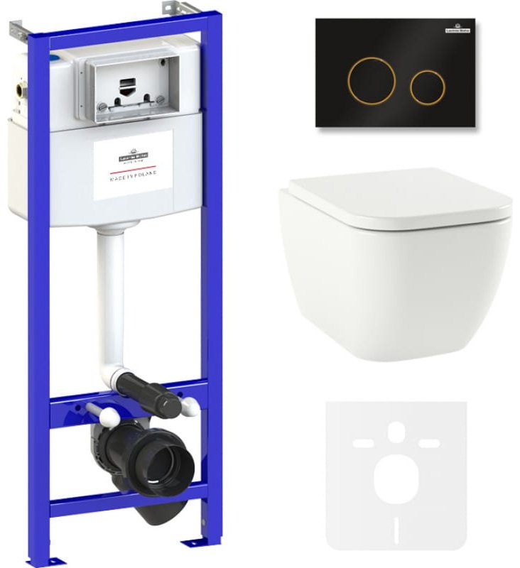 Унитаз Lavinia Boho 75110114 с инсталляцией белый