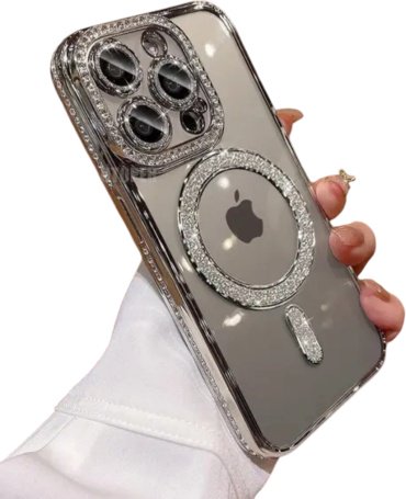 Чехол Для Apple iPhone 16 Pro Max серебряный купить,670