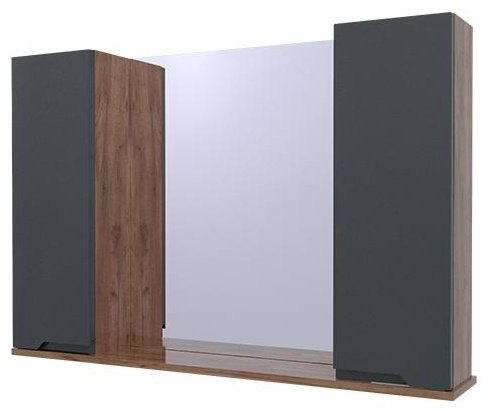 Шкаф навесной AVK Ингрид 100x17.5x70см серый купить,NaN
