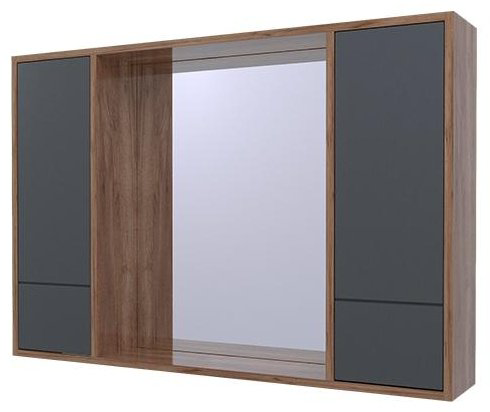 Шкаф навесной AVK Ирма 100x17.5x70см коричневый купить,NaN