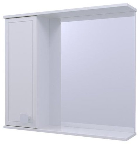 Шкаф зеркальный навесной KABINKA.KZ K0000088263, 55x17.5x70 см, белый