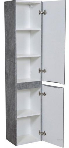Шкаф-пенал напольный AQUARODOS Акцент (R) , 35x30x165 см, серый