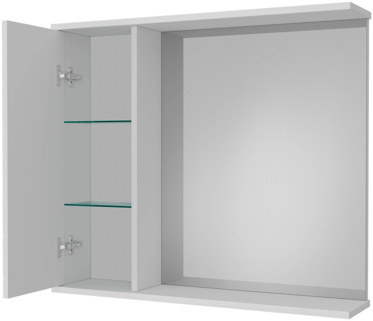 Шкаф навесной AVK Рита, 1 Дверь+Зеркало, 80x17.5x70 см, белый купить,NaN