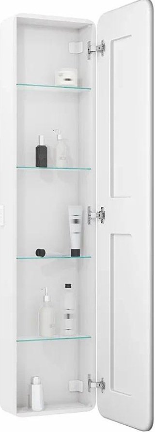 Шкаф навесной TA-CBled 40x18x160см белый купить,NaN