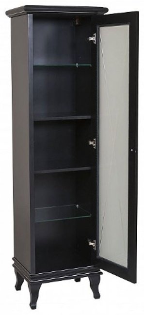 Шкаф напольный AQUARODOS Беатриче, 50.5x36.5x162 см, черный купить,NaN