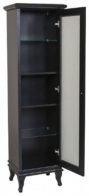 Шкаф напольный AQUARODOS Беатриче, 50.5x36.5x162 см, черный купить,NaN