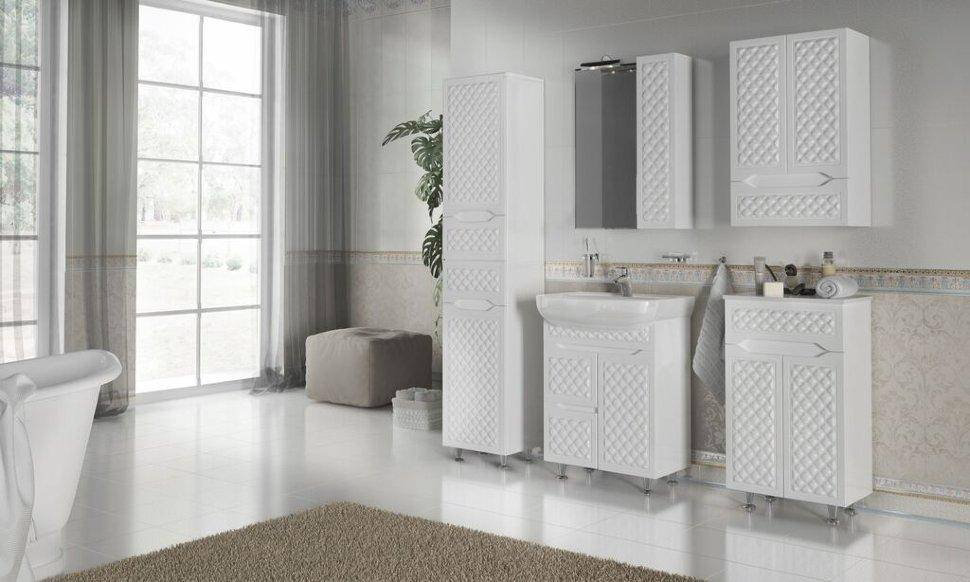 Шкаф настенный с зеркалом AQUARODOS Одорс 55 R, 55x16.5x80см, белый купить,NaN